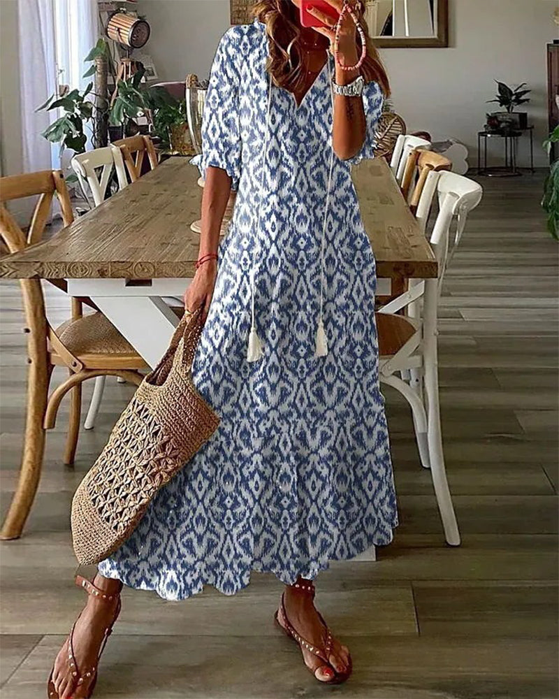 Michaela - Boho-Kleid mit Bauchbedeckung