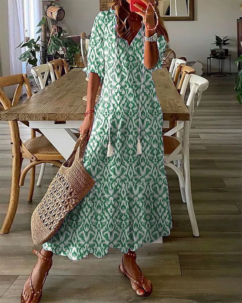 Michaela - Boho-Kleid mit Bauchbedeckung