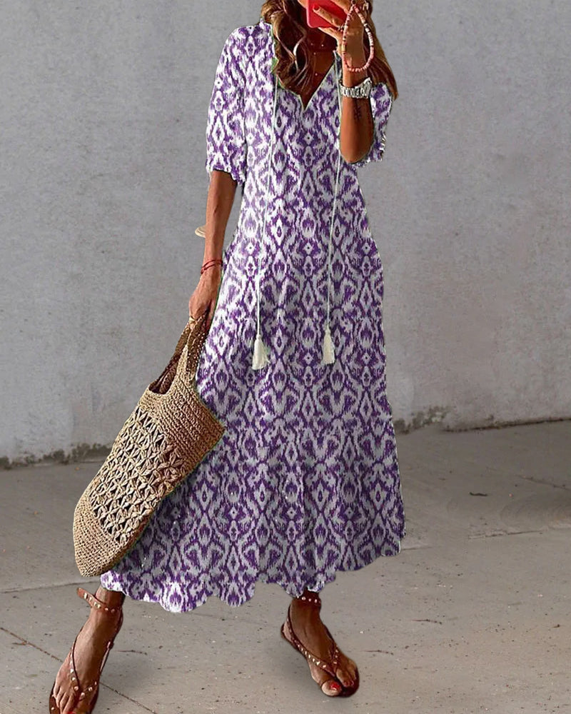 Michaela - Boho-Kleid mit Bauchbedeckung