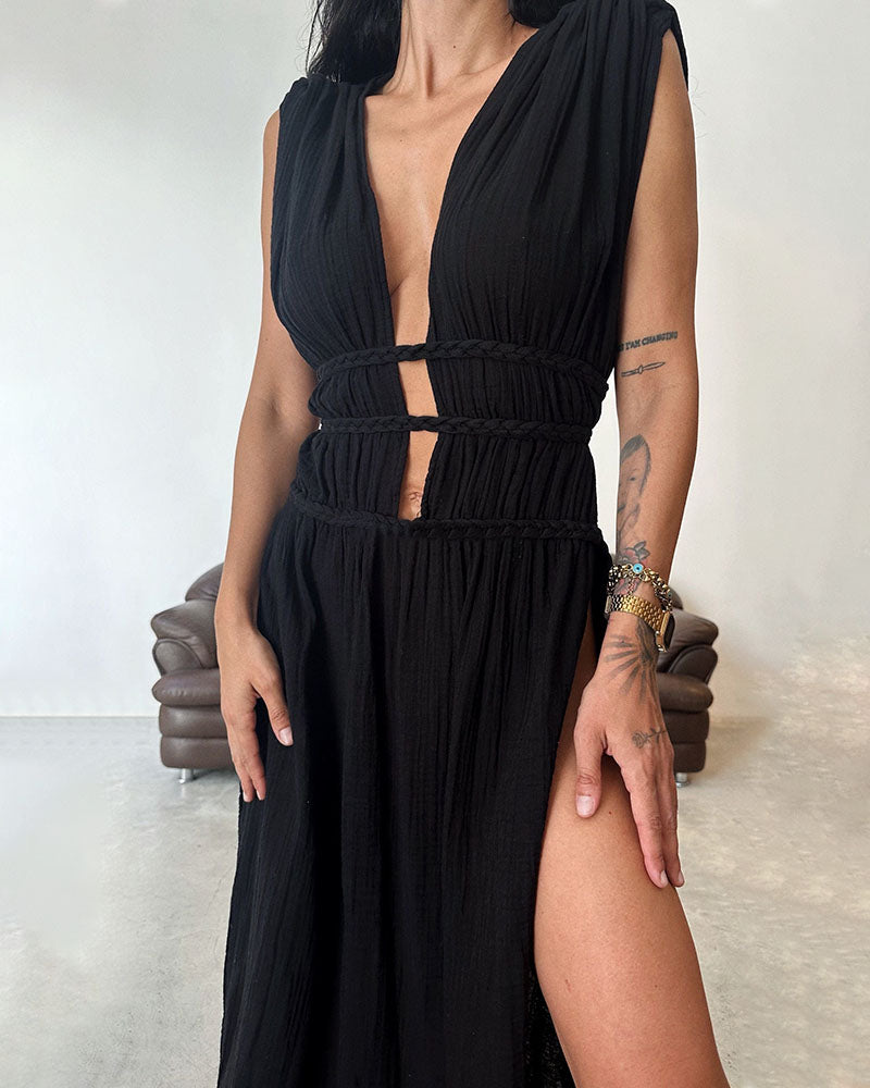 Zolla - Strukturiertes Schlitzkleid