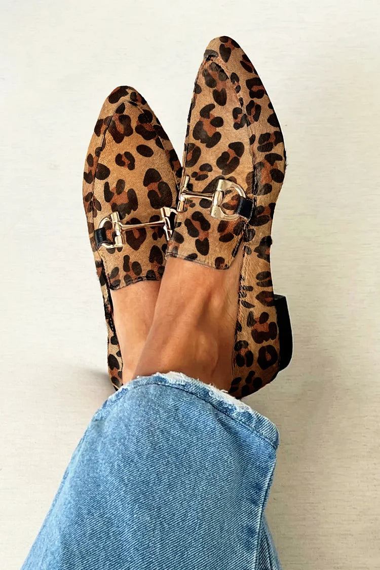 Gia - Eleganter Loafer mit Leopardenmuster