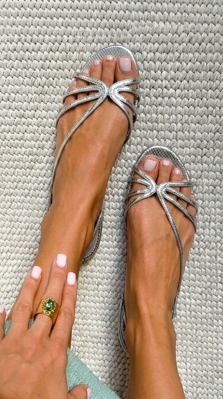 Ginevra | Goldene Sandalen - Sommerliche Eleganz