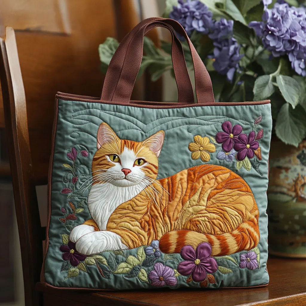 Handgefertigte Tasche - Ingwerkatze