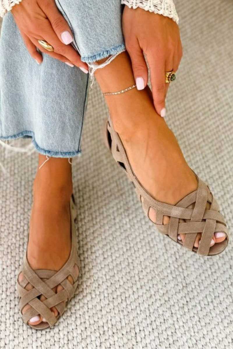 Katharina | Viva Sommer-Sandalen mit Flechtmuster