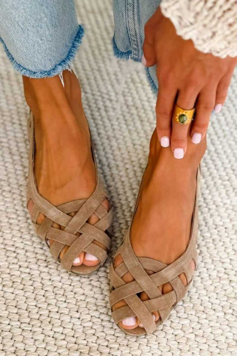 Katharina | Viva Sommer-Sandalen mit Flechtmuster