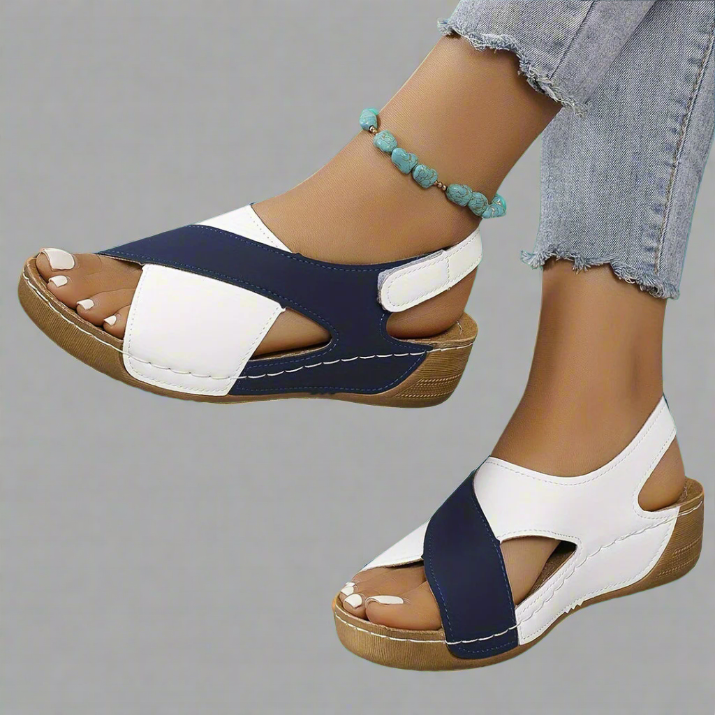 Kendra - Orthopädische Sandalen mit Farbblock-Design