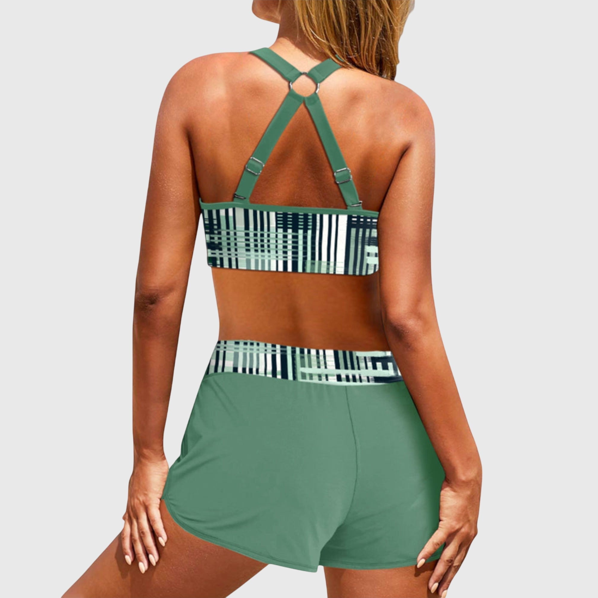 Janelle | Gerippter High-Waist-Bikini