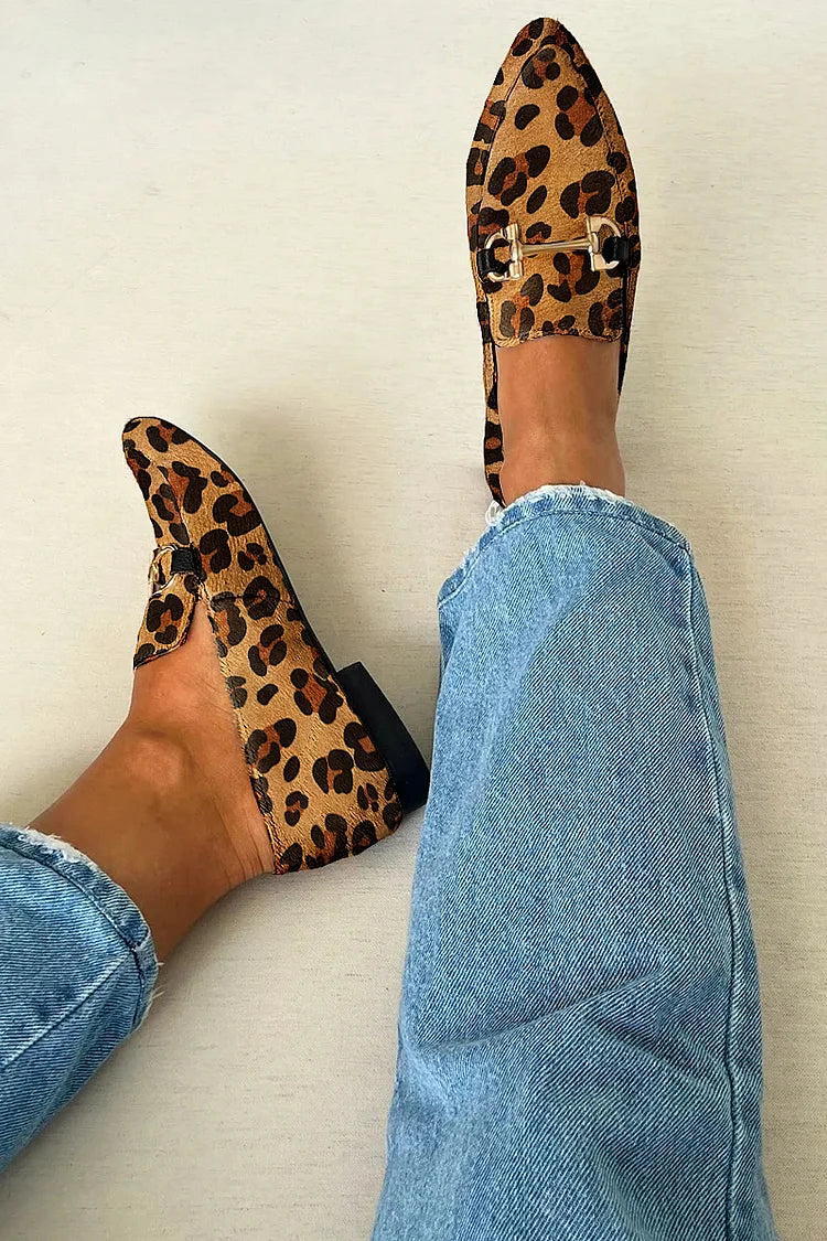 Gia - Eleganter Loafer mit Leopardenmuster