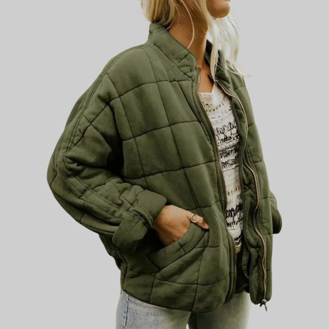 Josiane | Elegante, übergroße Steppjacke