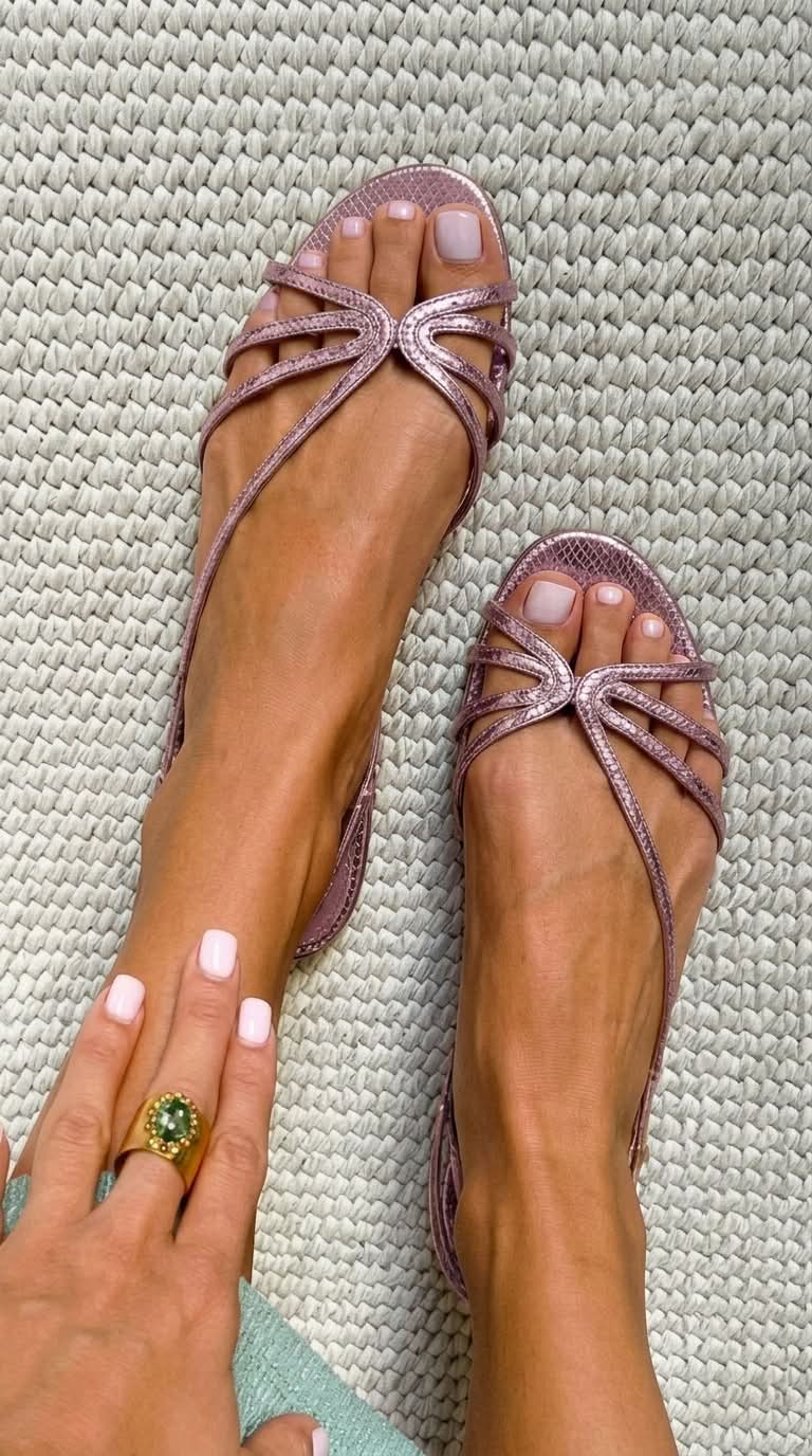 Ginevra | Goldene Sandalen - Sommerliche Eleganz