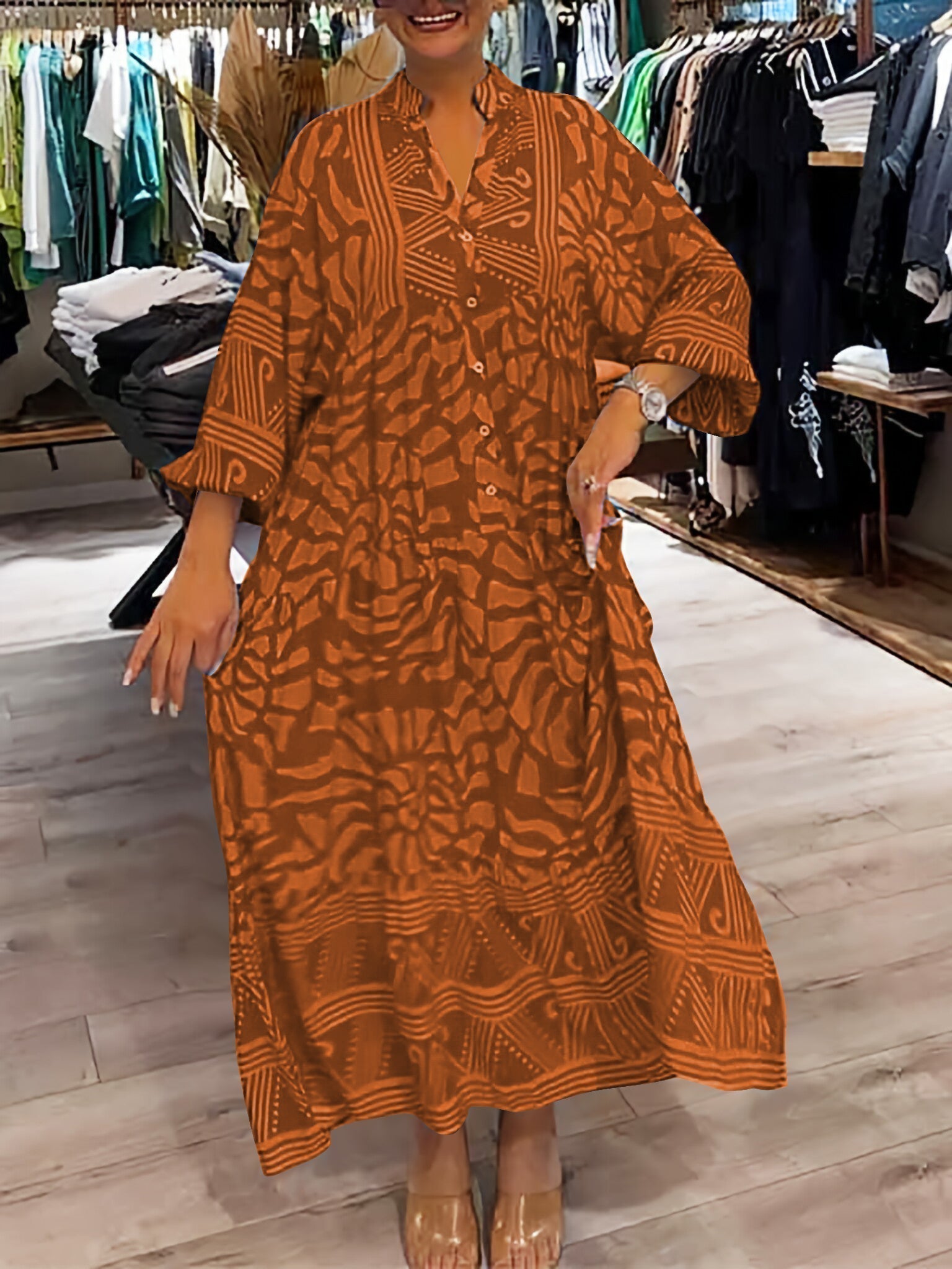 Carmilla - Kleid mit lebhaftem Print