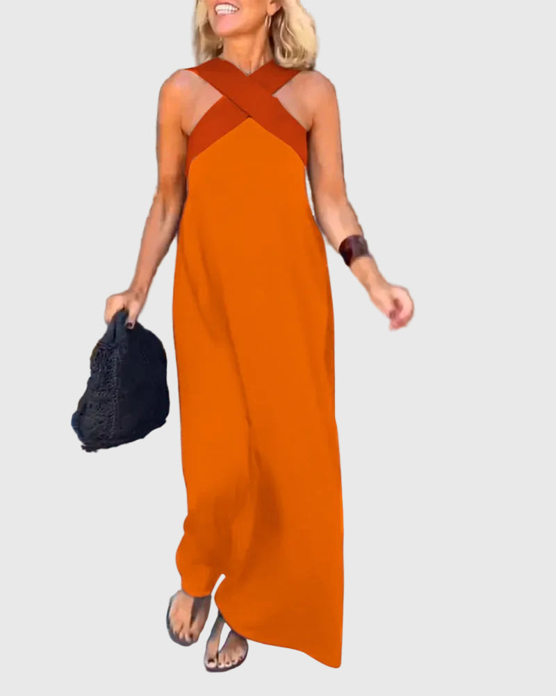 Elena | Elegantes, fließendes Maxikleid