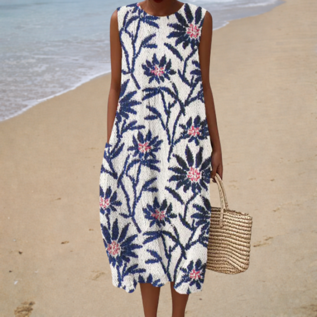 Bequemes ärmelloses Sommerkleid