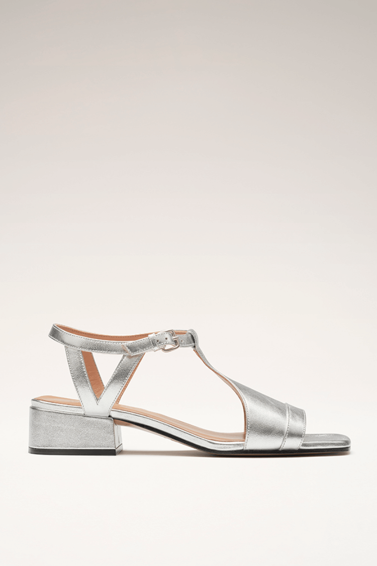 Serena | Silberne Sommersandalen