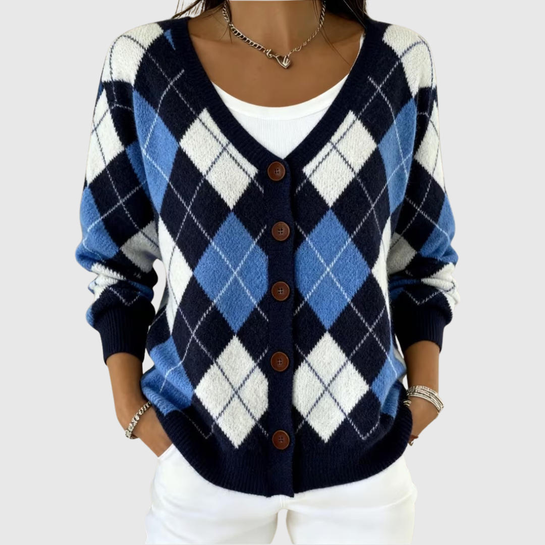 Bequeme Strickjacke mit Knöpfen