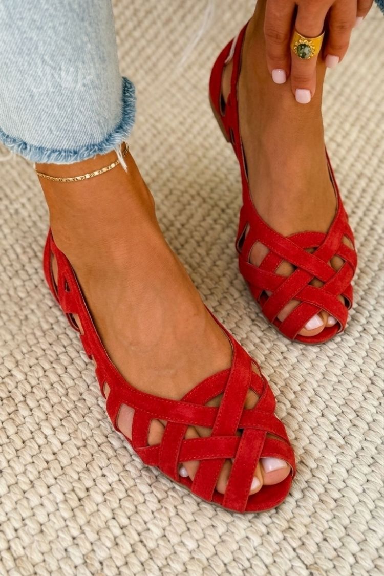 Katharina | Viva Sommer-Sandalen mit Flechtmuster