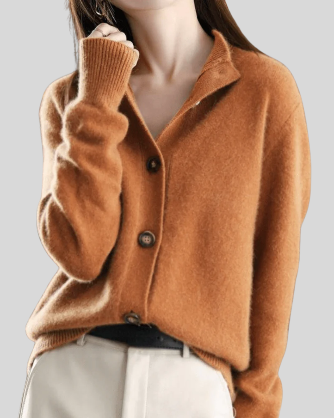 Clara | Kaschmir-Cardigan im Retro-Stil