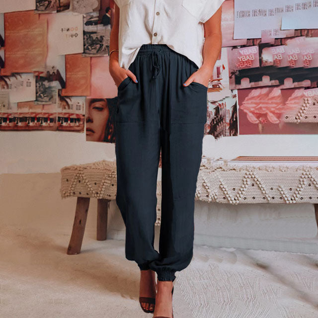 Kaeli - Elegante Hose mit Kordelzug