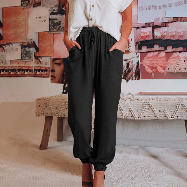 Kaeli - Elegante Hose mit Kordelzug