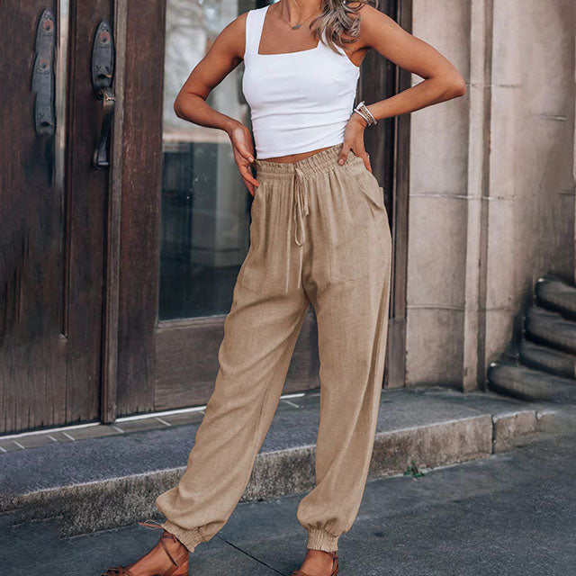 Kaeli - Elegante Hose mit Kordelzug
