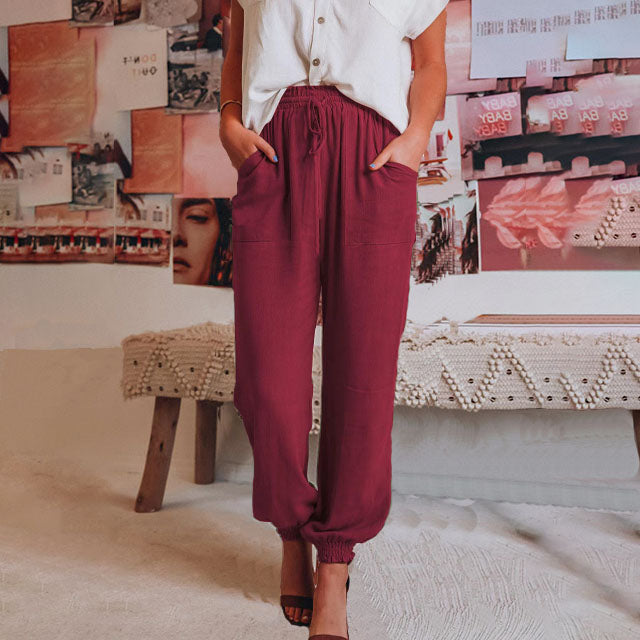 Kaeli - Elegante Hose mit Kordelzug