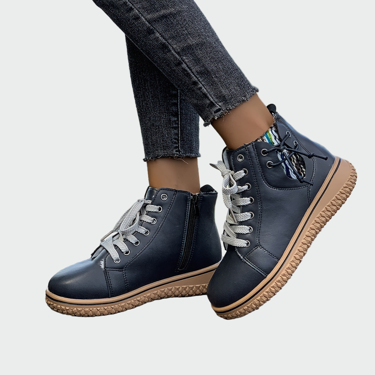 Orthopädische Lederstiefeletten