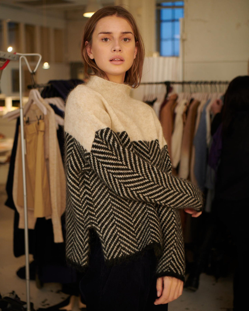 Sarah | Baumwoll-Rollkragenpullover
