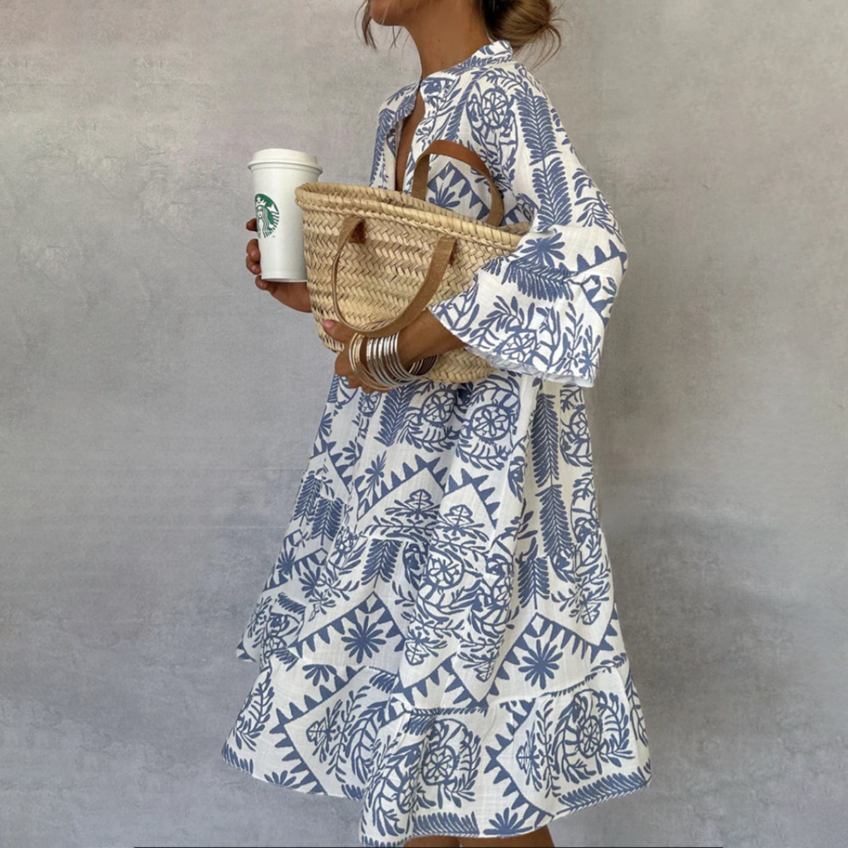 Fiorelia - Lässiges Tunikakleid im Boho-Stil