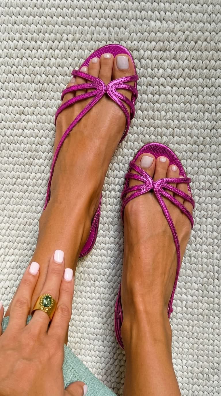 Ginevra | Goldene Sandalen - Sommerliche Eleganz