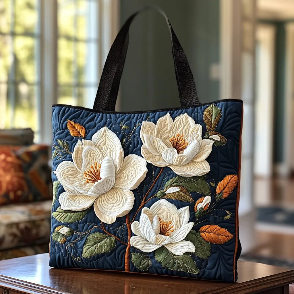 Handgefertigte Tasche - Zartes Magnolien