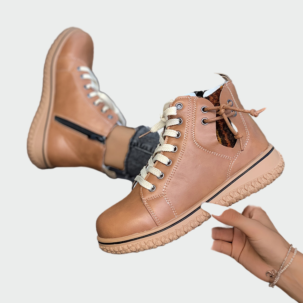 Orthopädische Lederstiefeletten