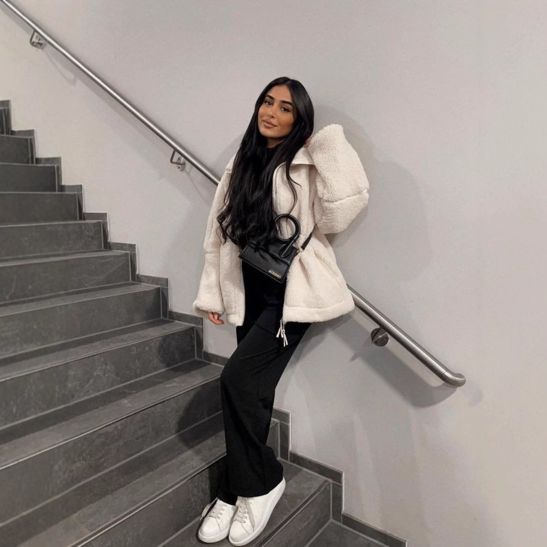 Anastasia | Weiße und warme Winterjacke