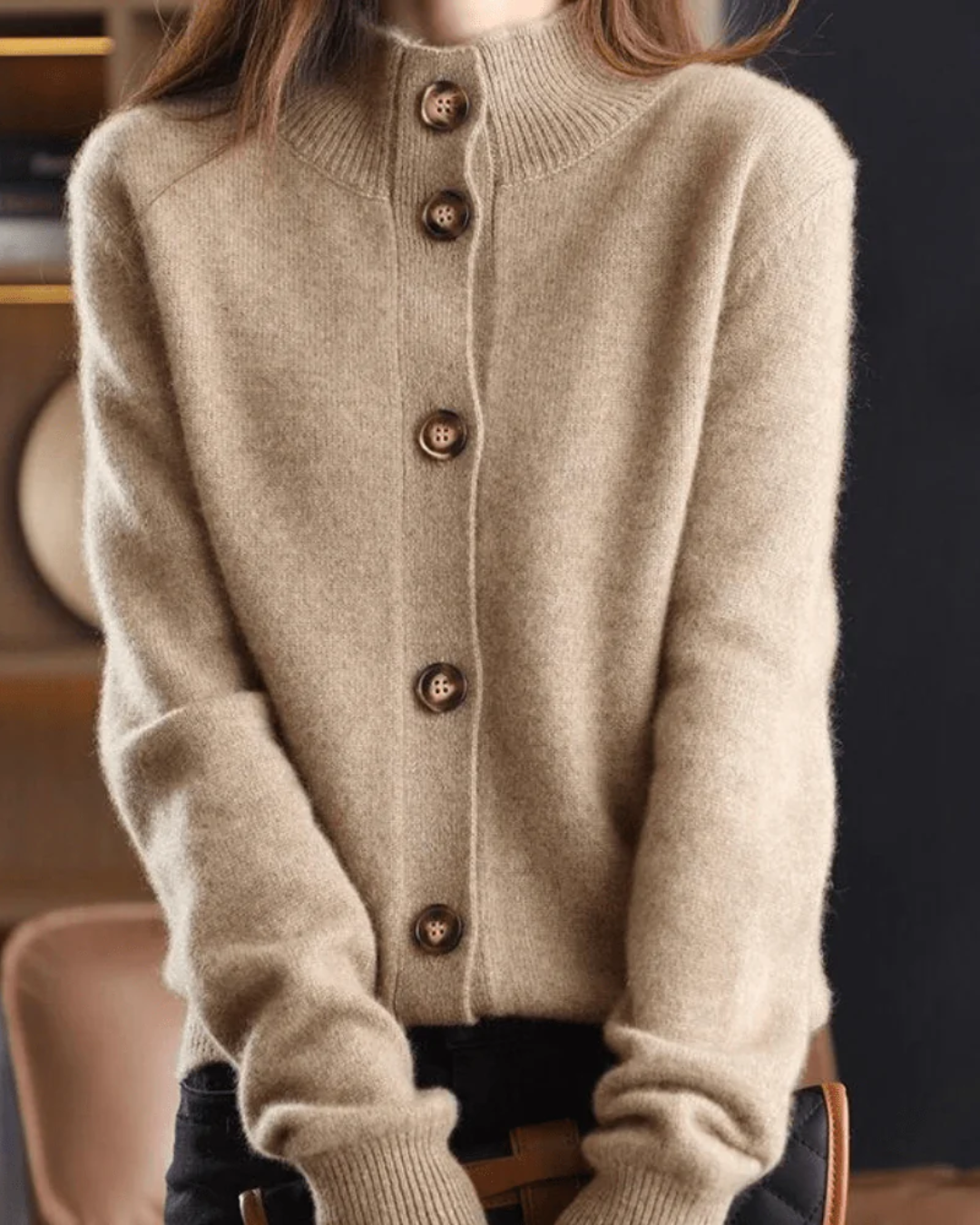 Clara | Kaschmir-Cardigan im Retro-Stil