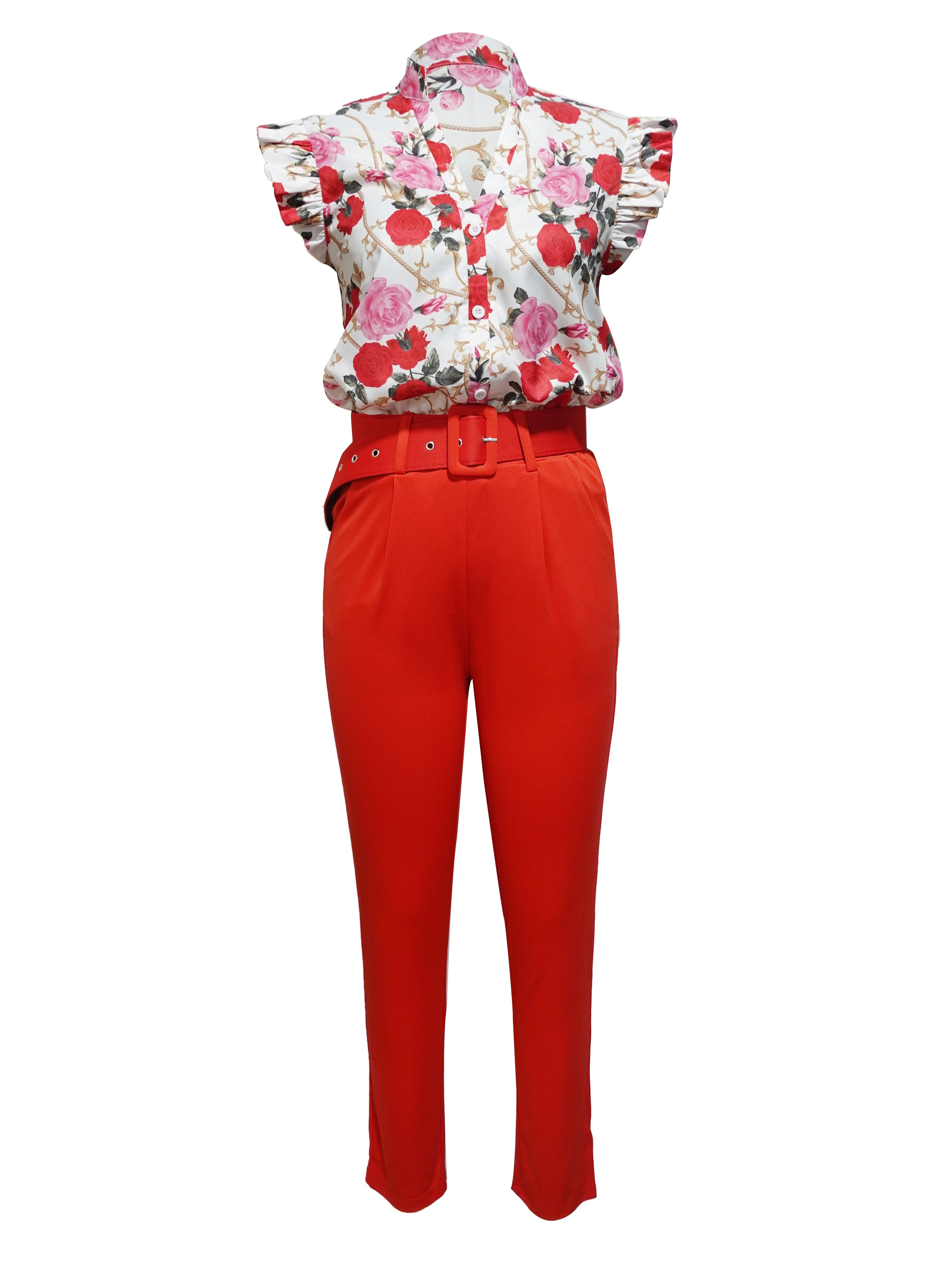 Florabel - Elegantes Set mit Volantärmeln