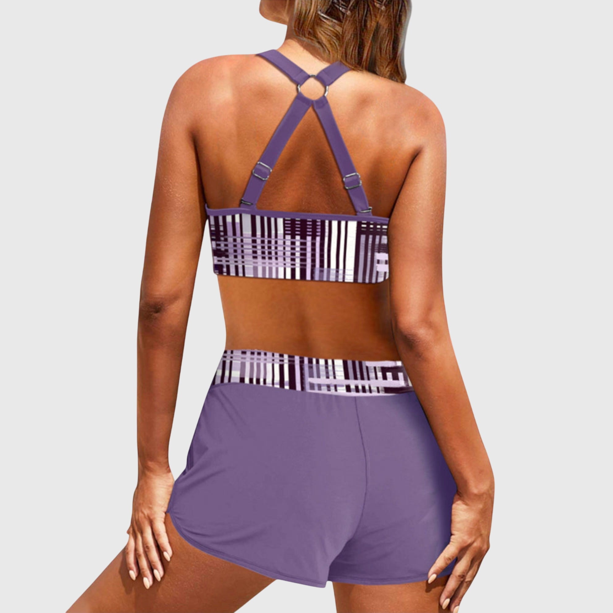 Janelle | Gerippter High-Waist-Bikini
