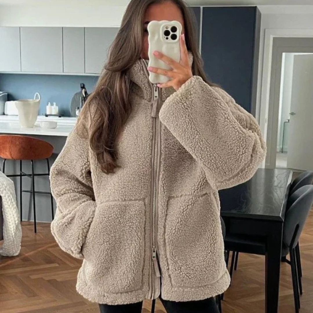 Anastasia | Weiße und warme Winterjacke