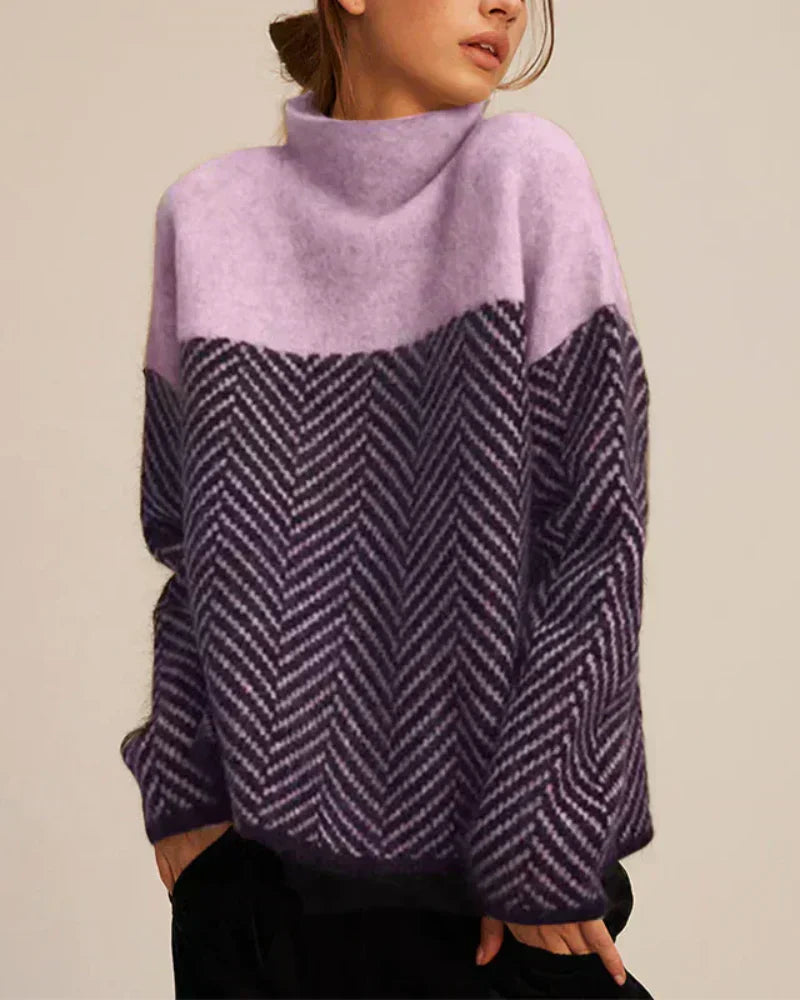 Sarah | Baumwoll-Rollkragenpullover