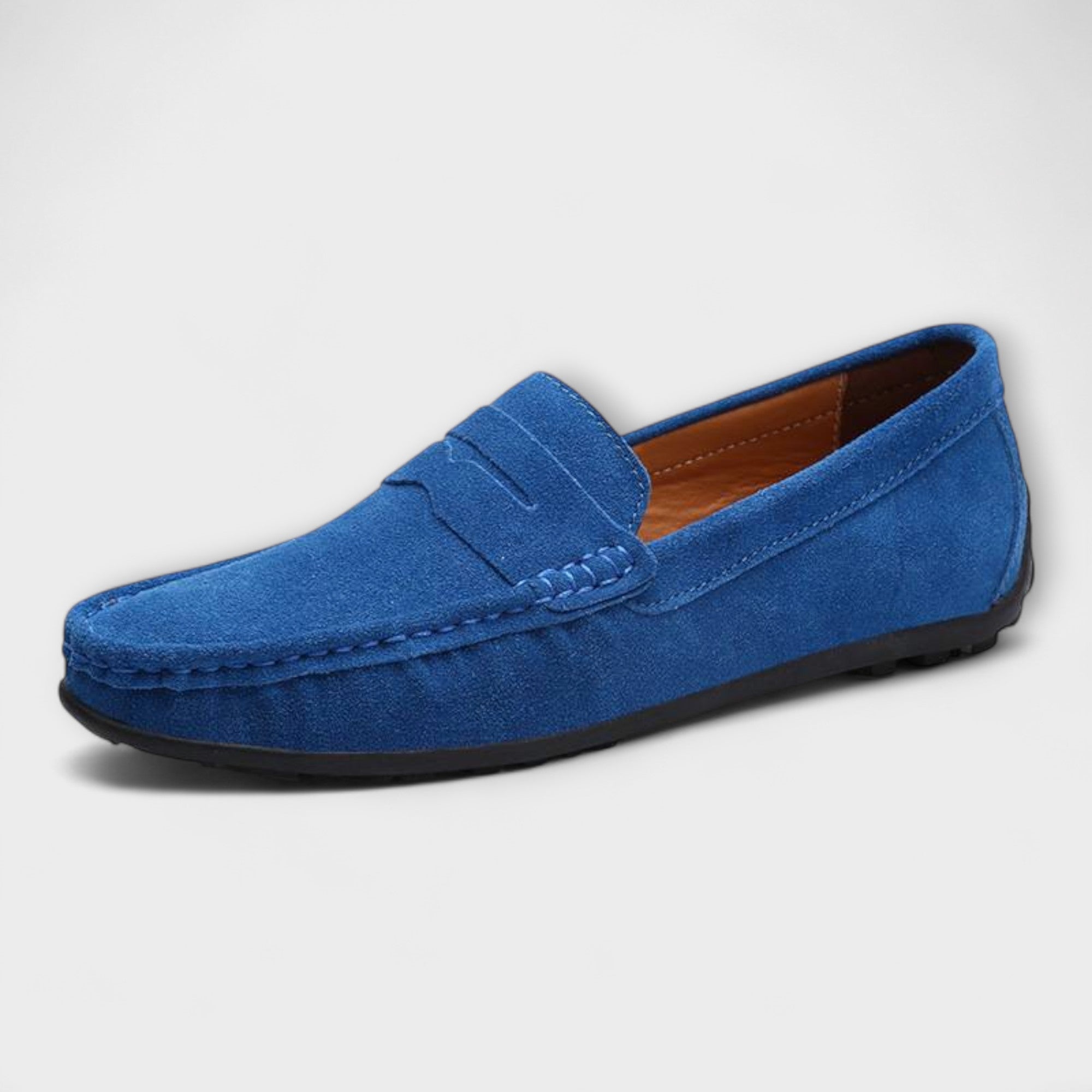 Liesgard - Blaue Wildlederpantoffeln