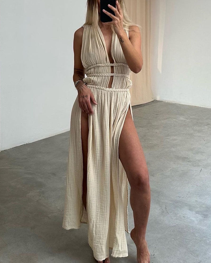 Zolla - Strukturiertes Schlitzkleid