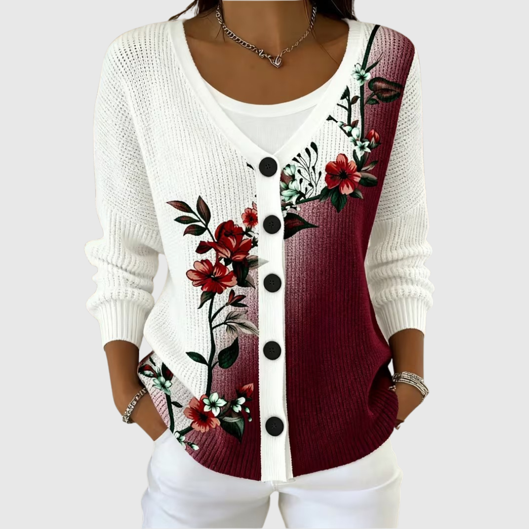 Bequeme Strickjacke mit Knöpfen