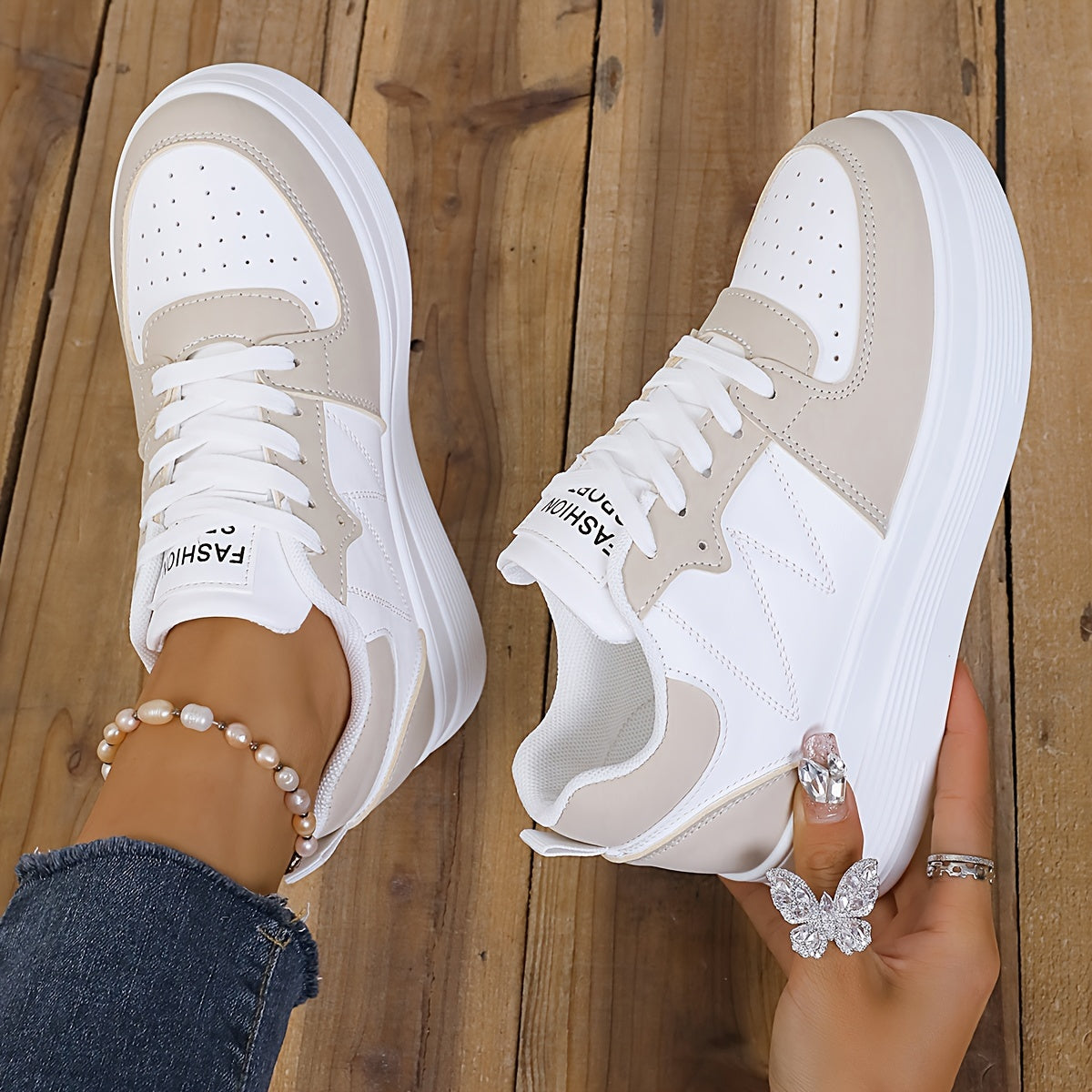 Chloe | Eleganter Plateau-Sneaker