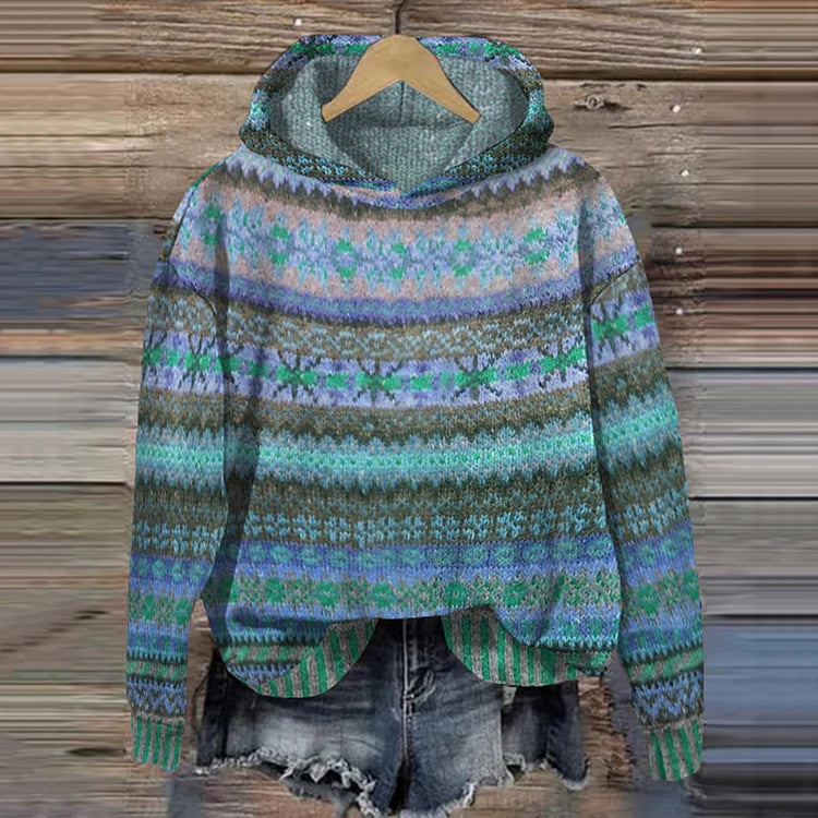 Gabby | Retro-Sweatshirt im Ethno-Stil