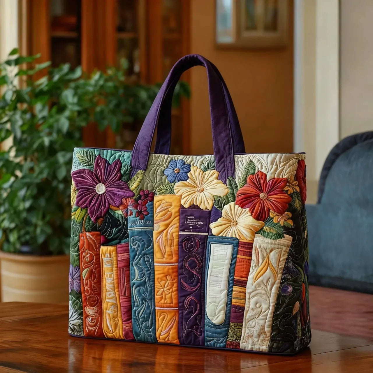 Handgefertigte Tasche - für Bücherliebhaber