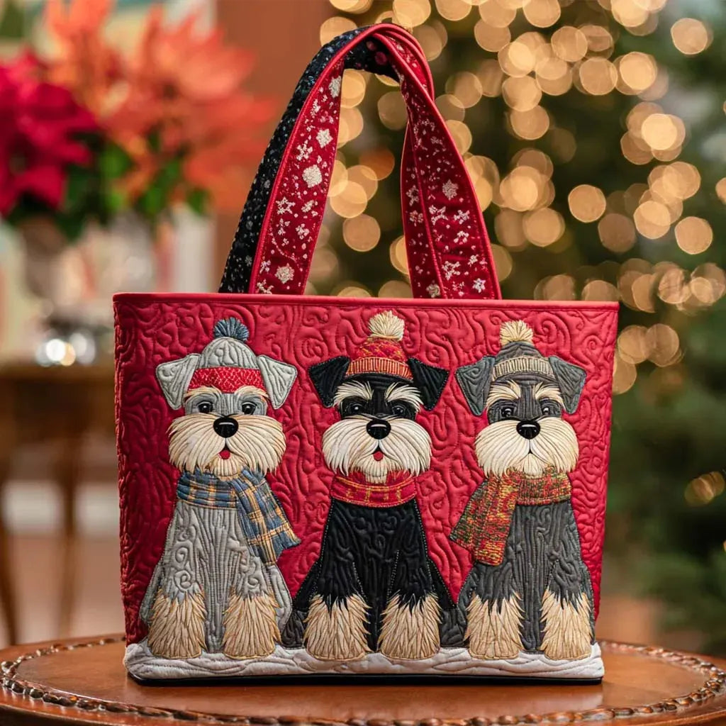 Basteltasche - Schnauzer-Trio