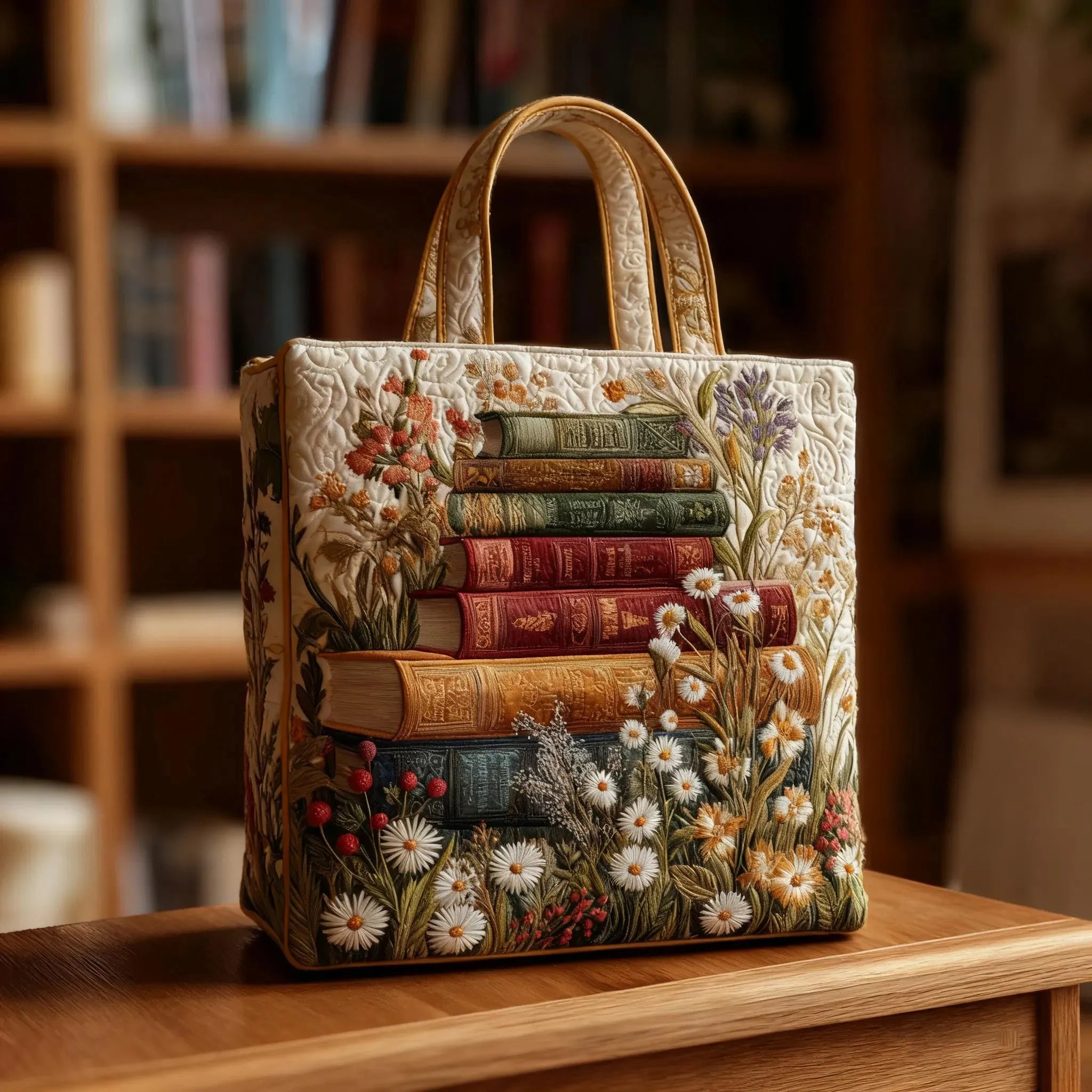 Handgefertigte Tasche - Blumenmuster