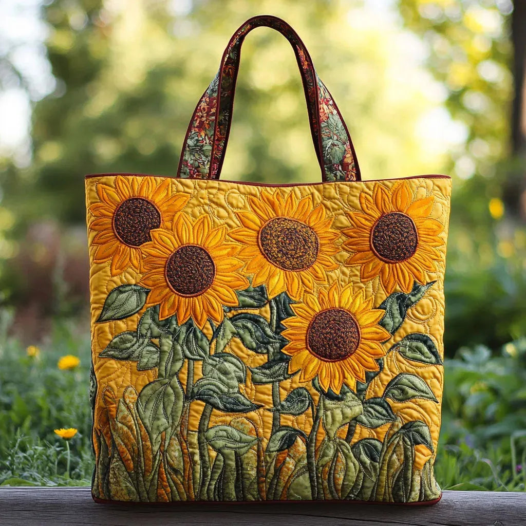 Handgefertigte Tasche - Sonnenblume