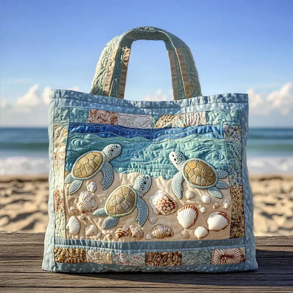 Handgefertigte Tasche - Meeresschildkröten