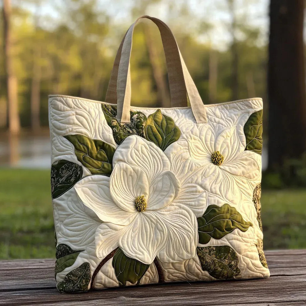 Handgefertigte Tasche - edles Weiß