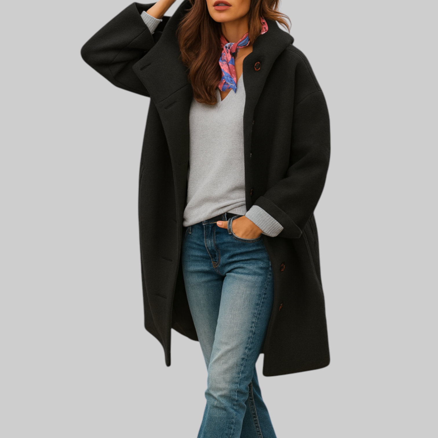 Freja | Bequemer, mittellanger Alltagsmantel