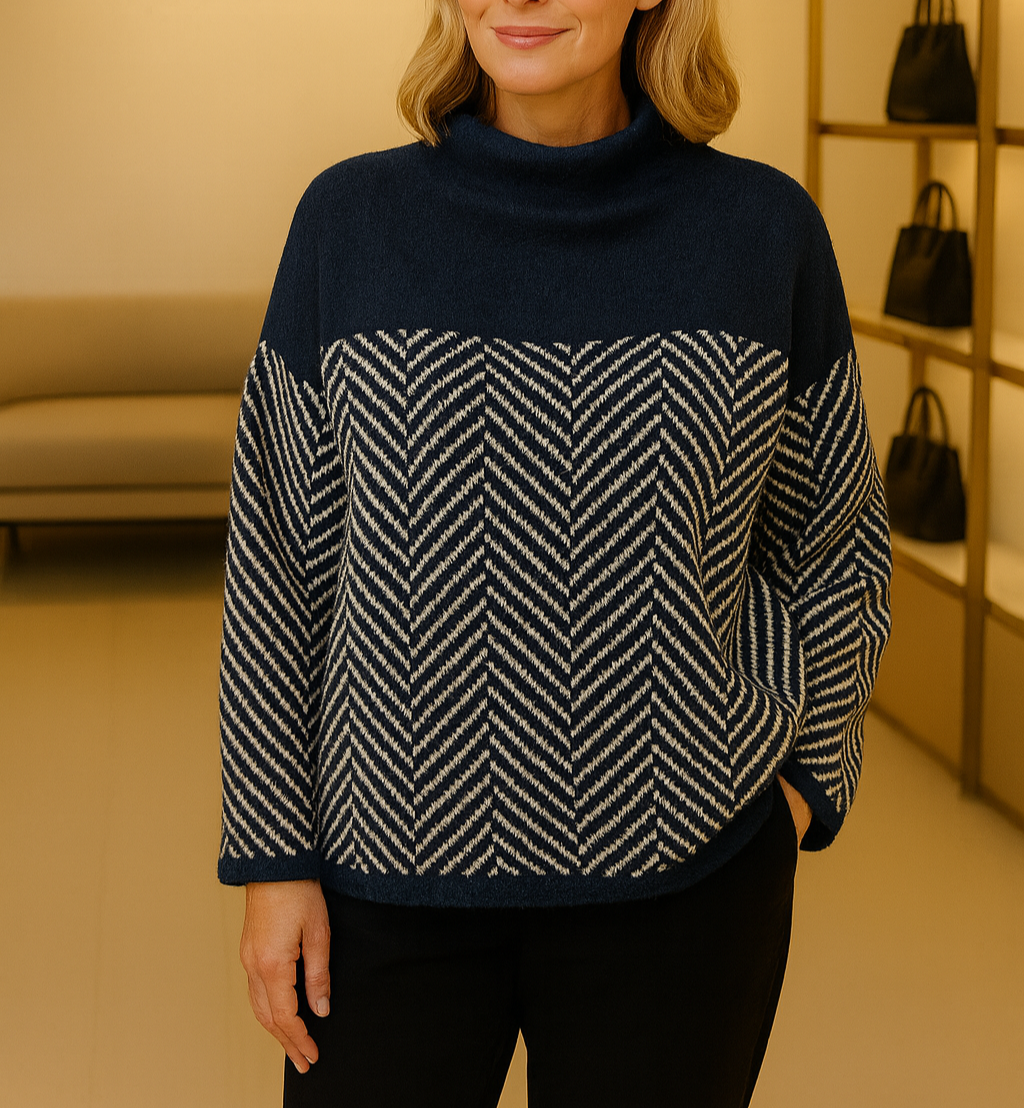 Sarah | Baumwoll-Rollkragenpullover